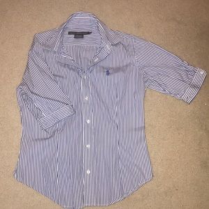 Half sleeve button down